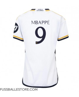 Günstige Real Madrid Kylian Mbappe #9 Heimtrikot Damen 2023-24 Kurzarm